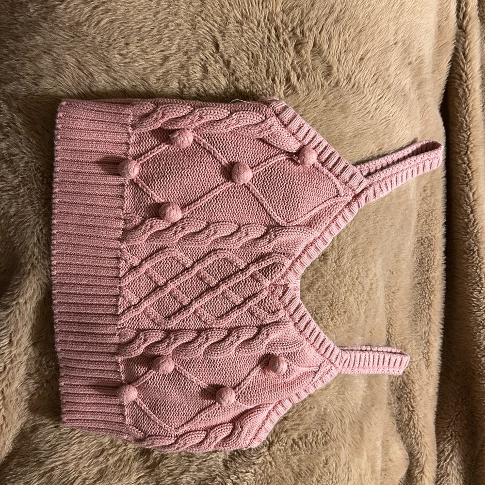 Forever 21 Blush Knit Crop Top